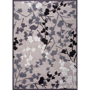 Fables Enchanted Chenille Gray Area Rug