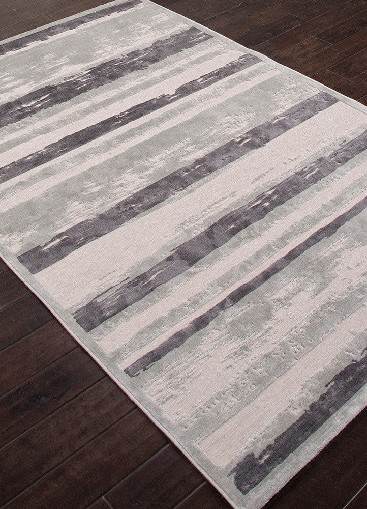 Fables Dazzle Light Gray/Plum Kitten Area Rug