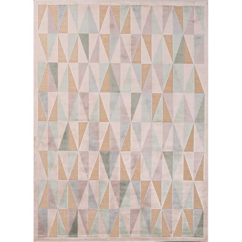 Fables Tria Light Gray/Barely Blue Area Rug