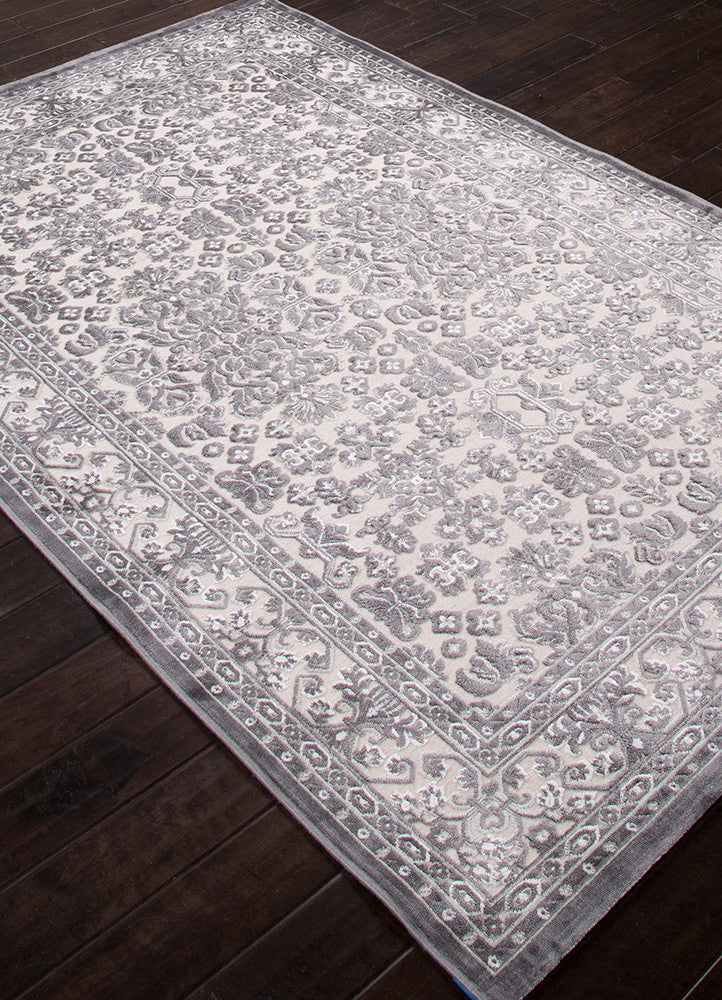 Fables Regal Light Gray/Plum Kitten Area Rug