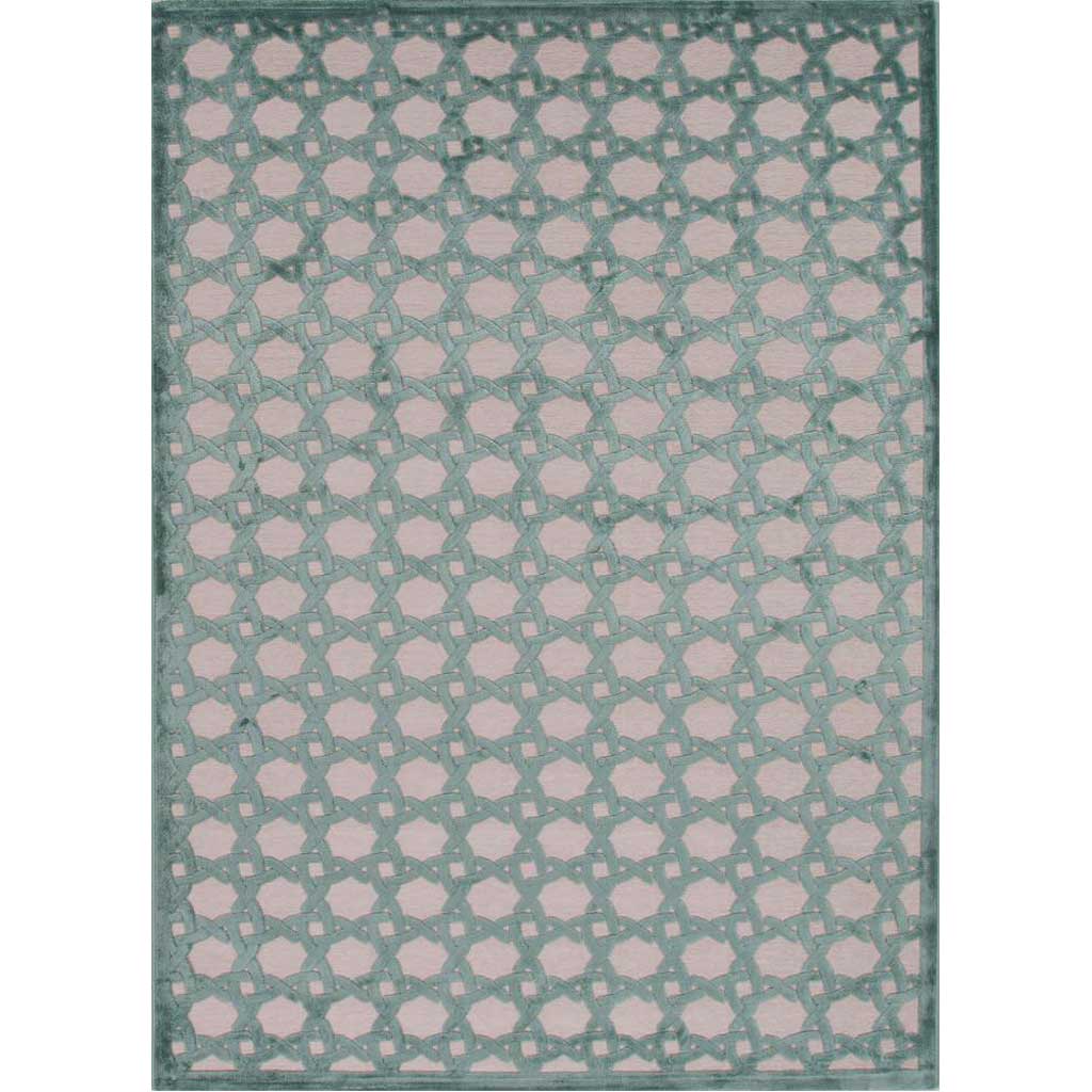 Fables Trella Light Gray/Beryl Green Area Rug