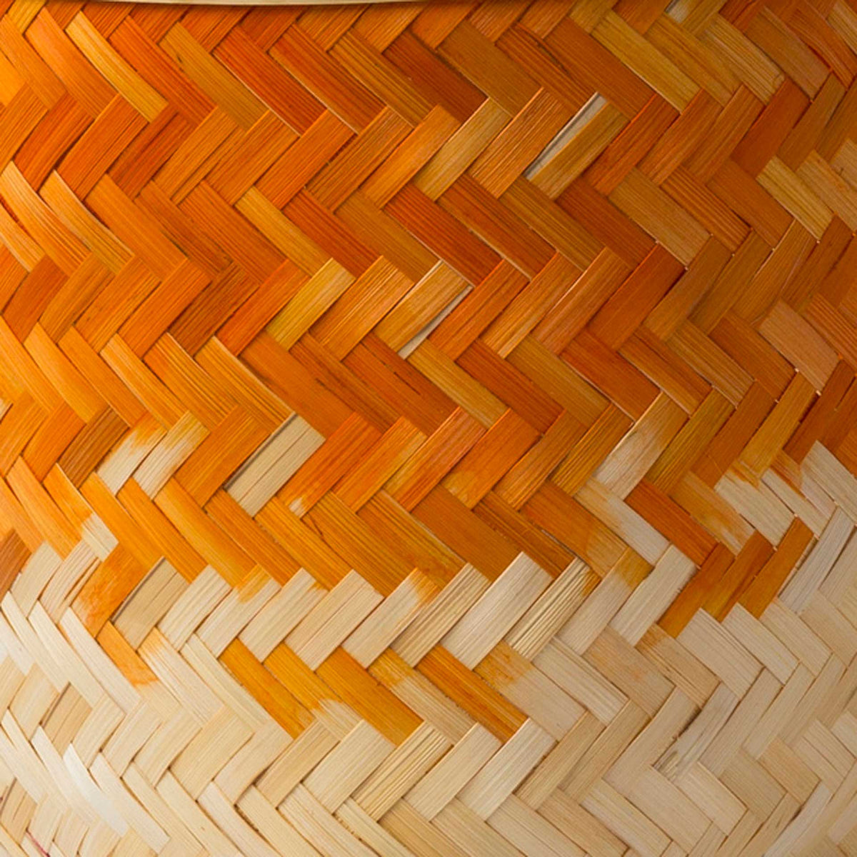 Frank Basket Bright Orange/Cream