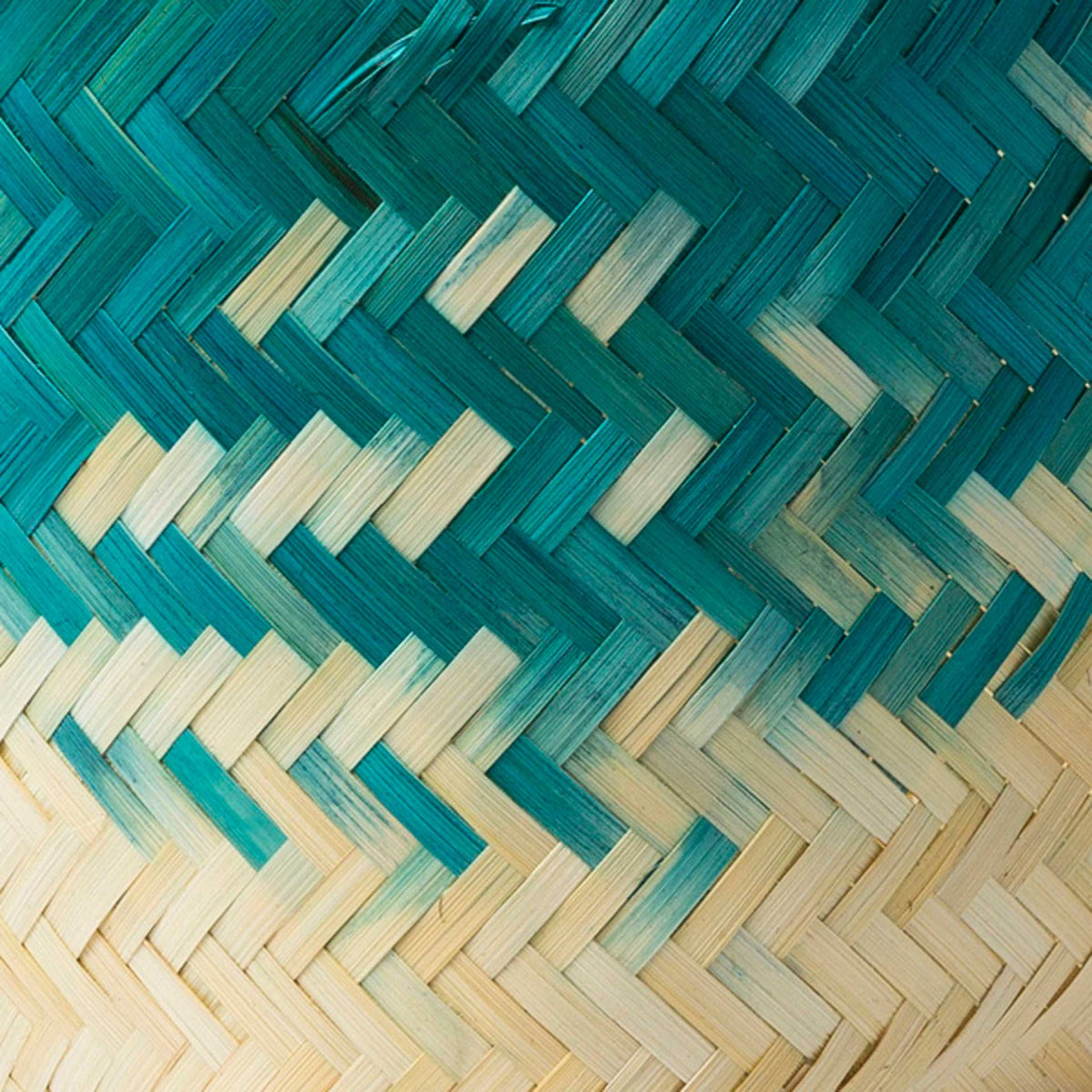 Frank Basket Teal/Cream