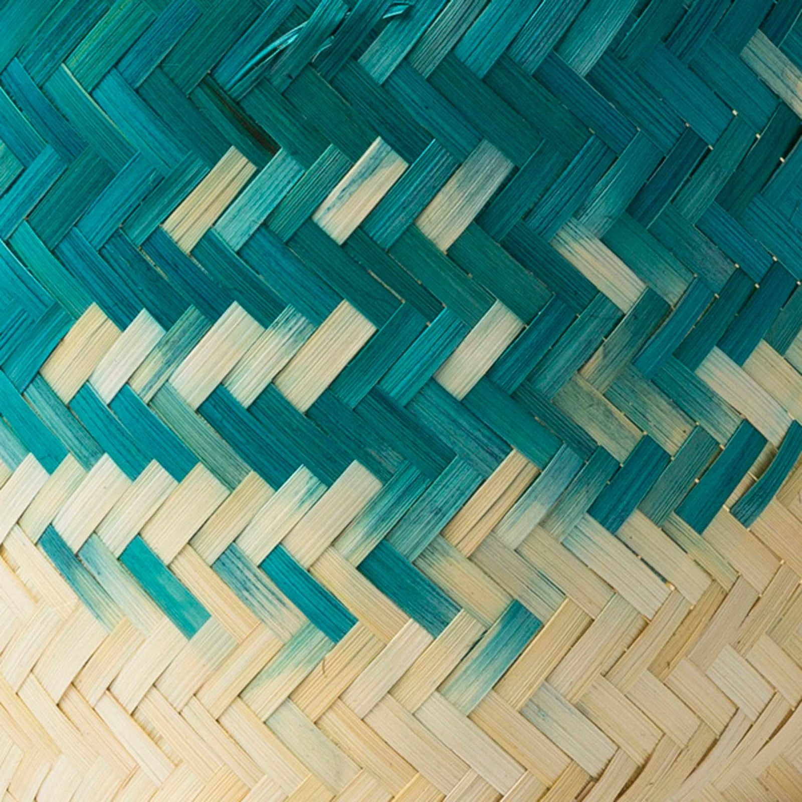 Frank Basket Teal/Cream