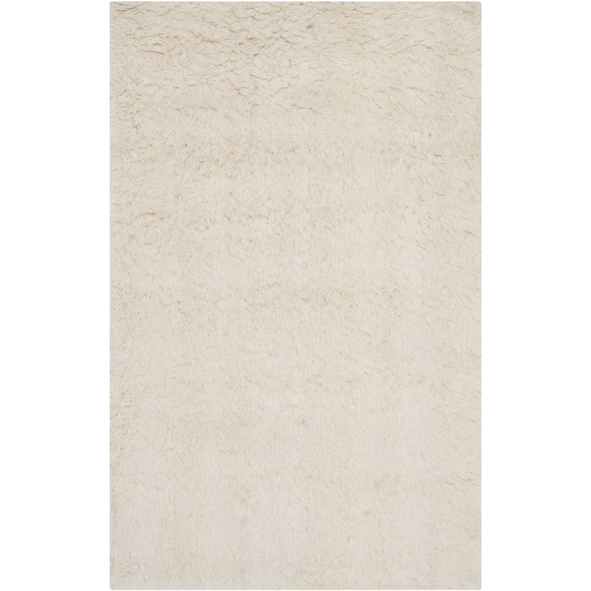 Expansive ivory wool rug pairs a versatile solid color with lush, inviting shag texture || FLK150A-8 || top_studio
