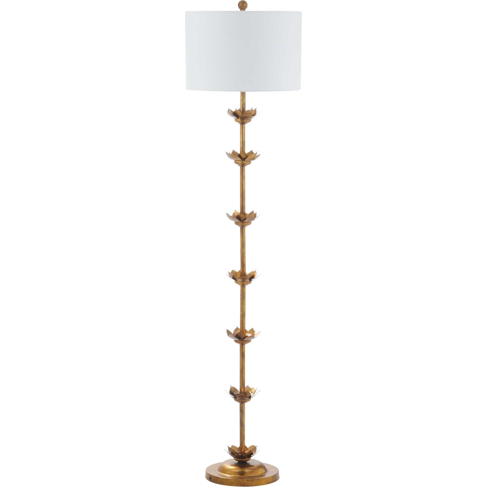 Lainey Leaf Floor Lamp Antique Gold