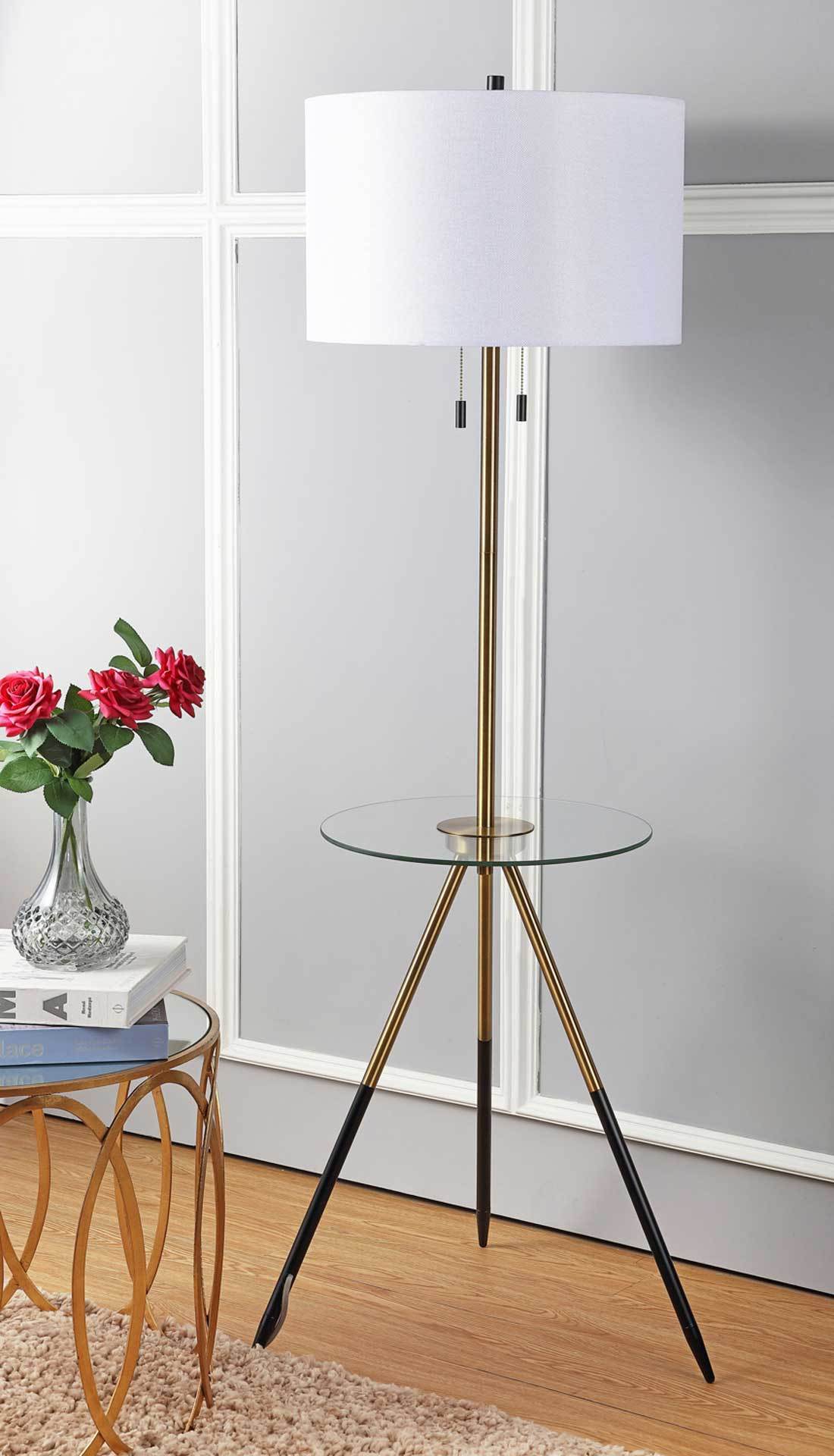 Monserrat Floor Lamp Side Table