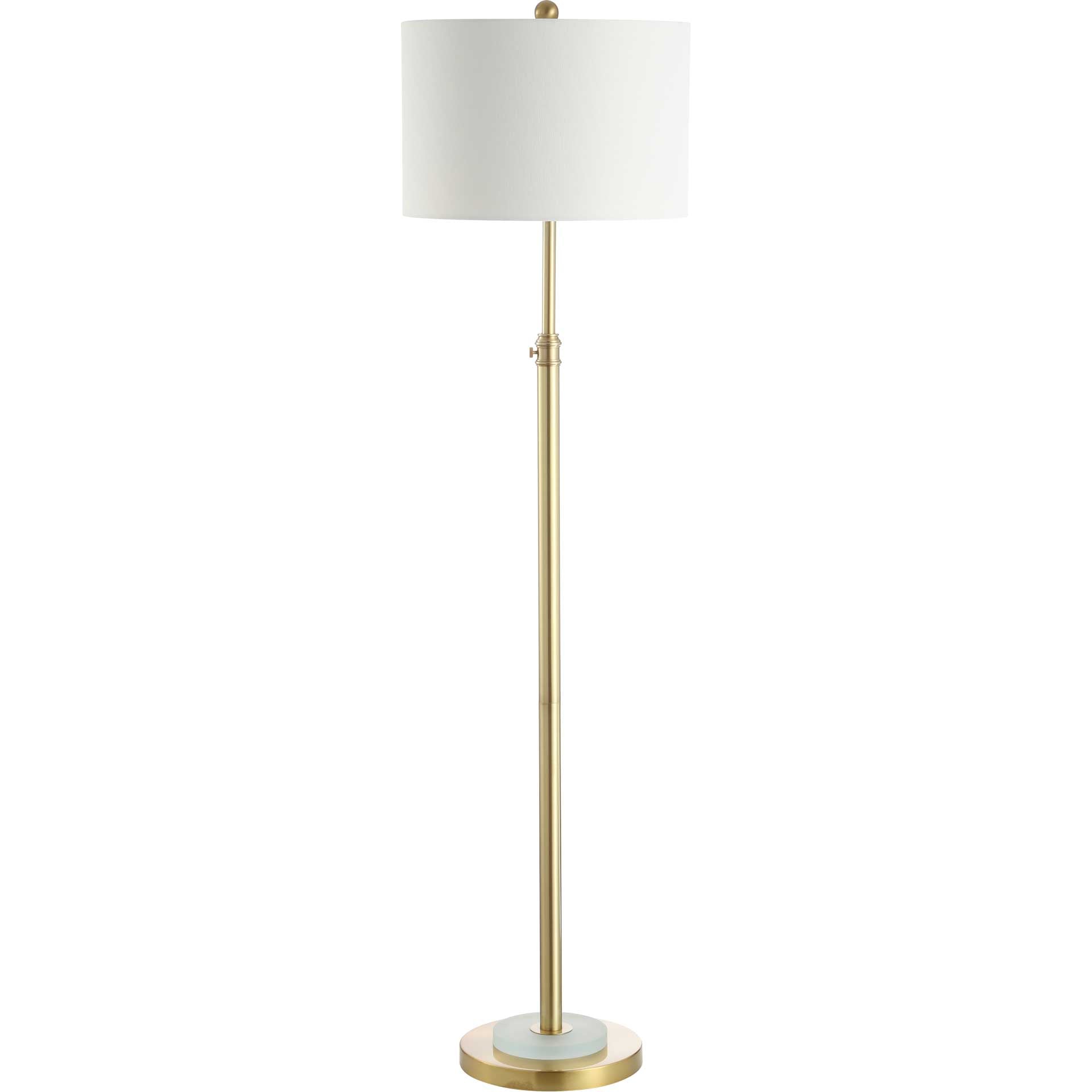Piran Floor Lamp Brass Gold/Frost White