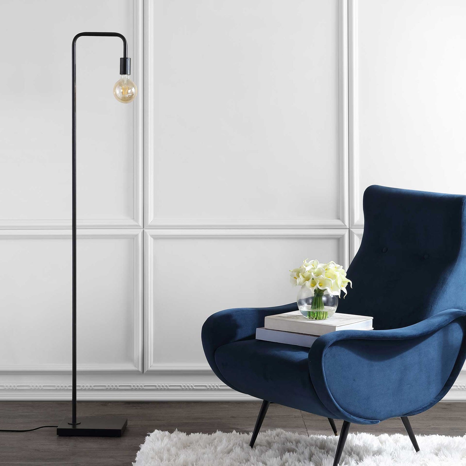 Braeden Floor Lamp Dark Gray