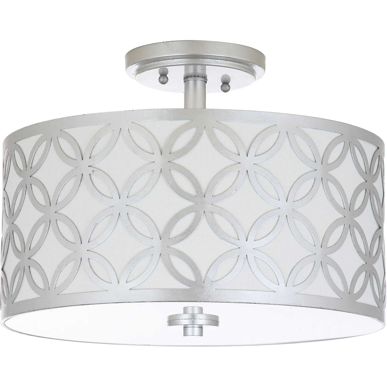 Celine Silver Flush Mount Silver