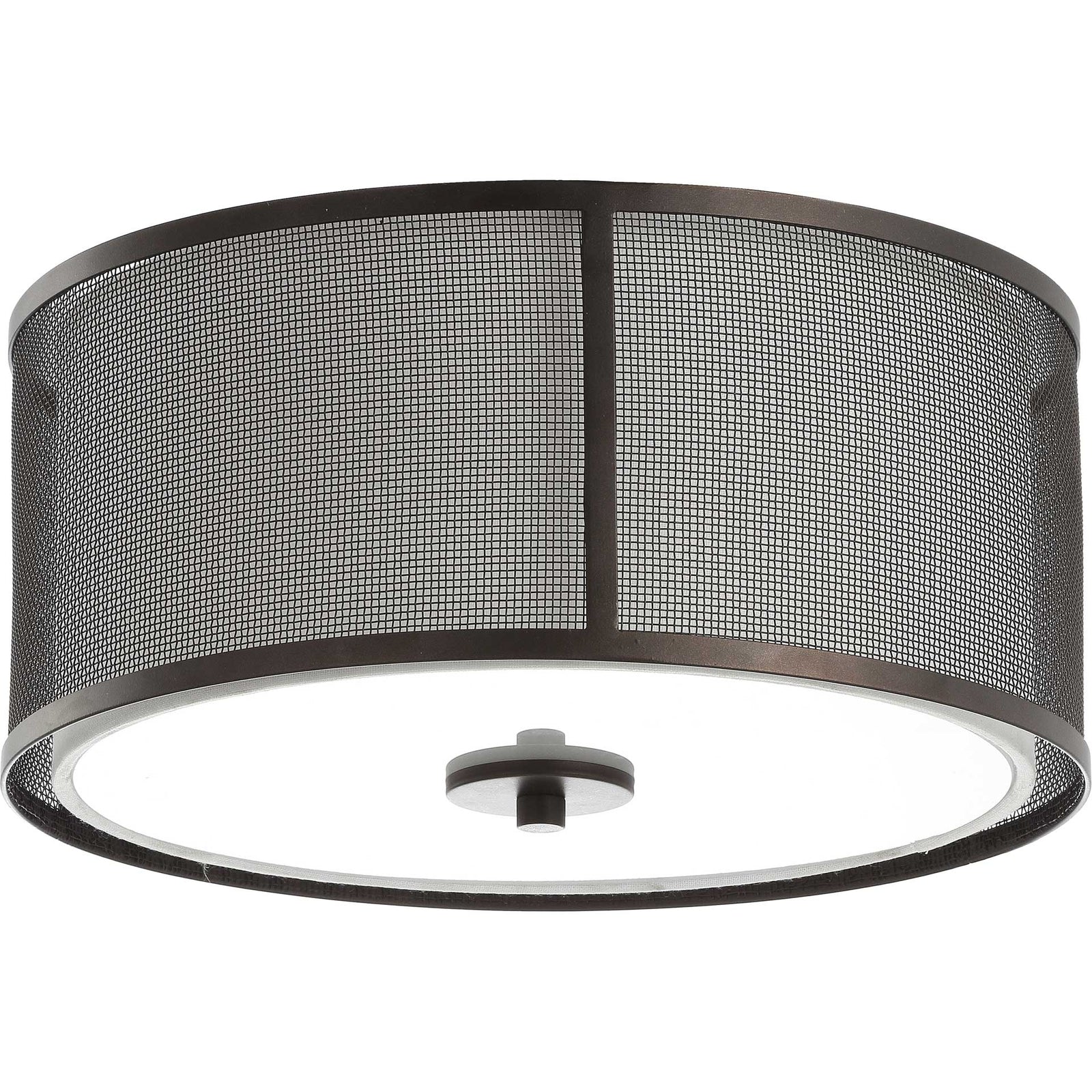Landry Flush Mount Dark Gray/White