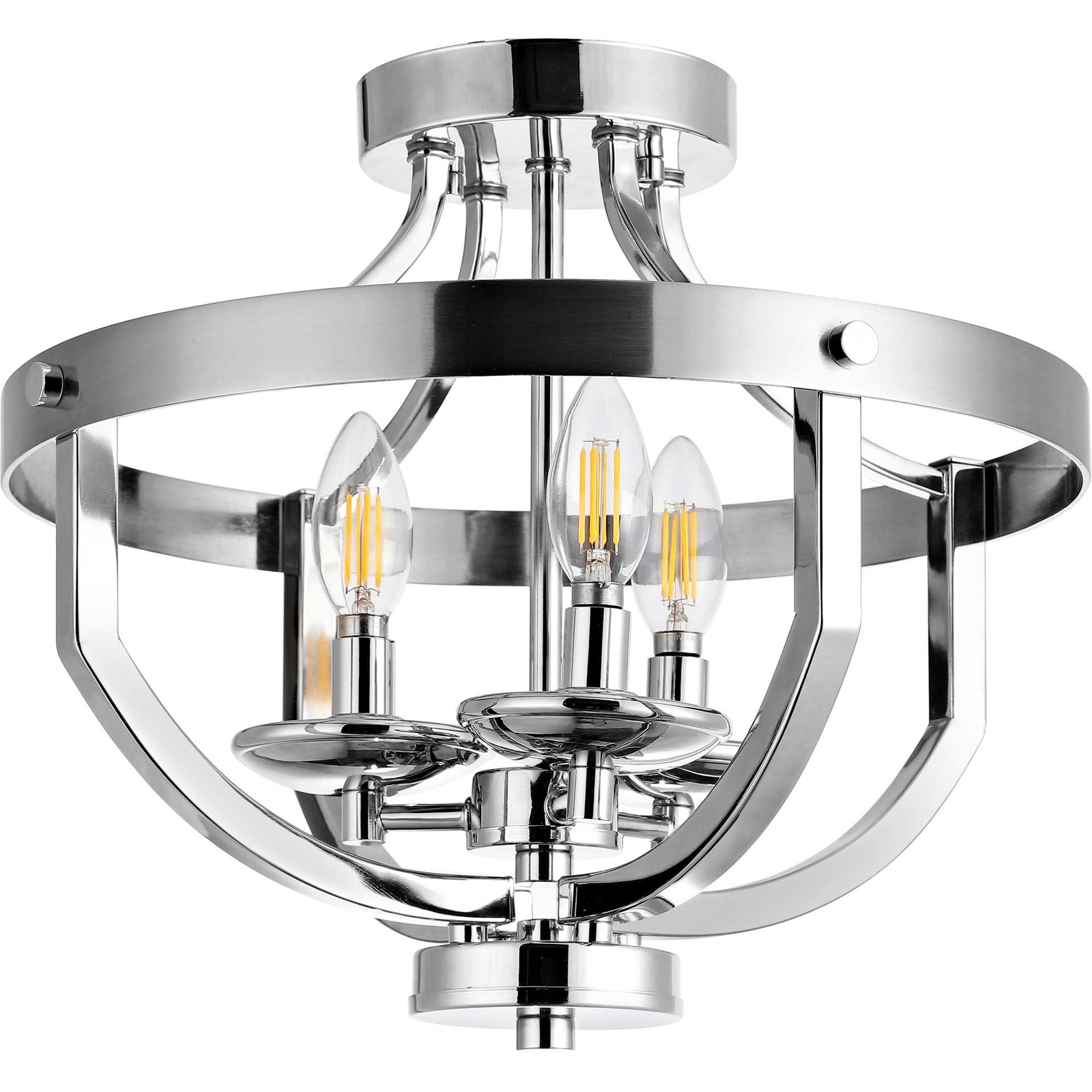 Vaughn Flush Mount Nickel Brass