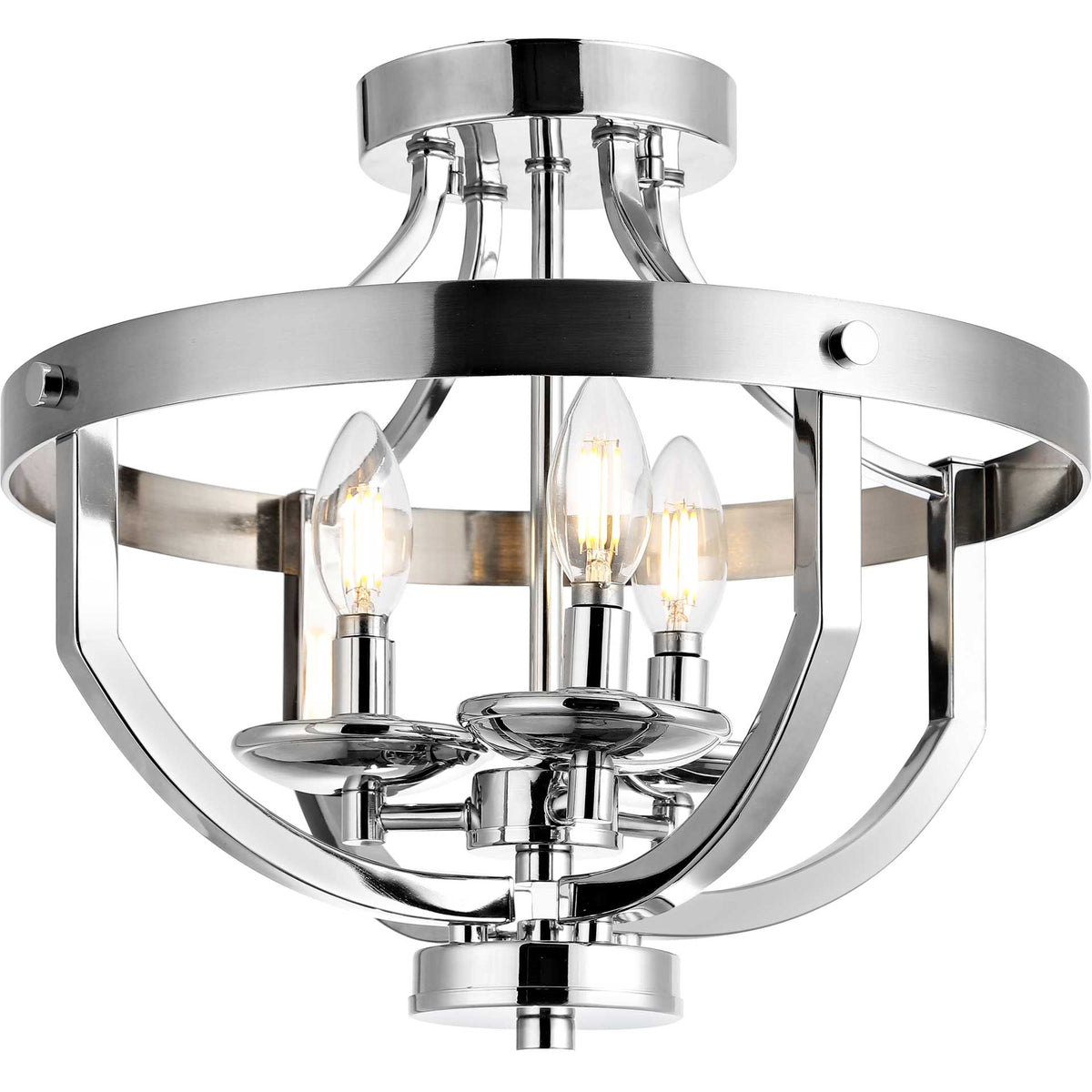 Vaughn Flush Mount Nickel Brass