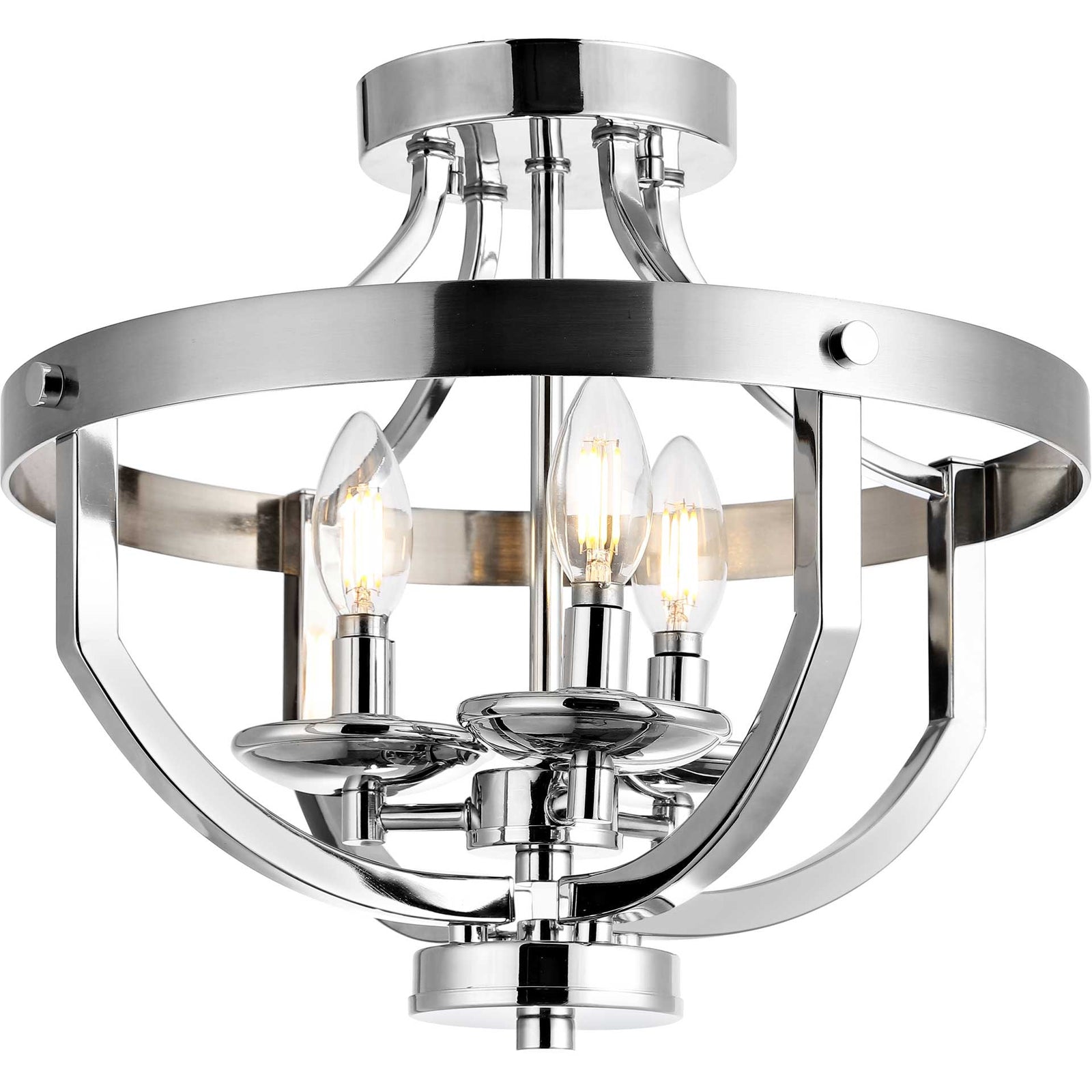 Vaughn Flush Mount Nickel Brass