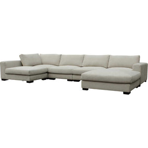 Colombia Sectional Cream White
