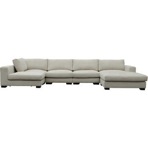 Colombia Sectional Cream White