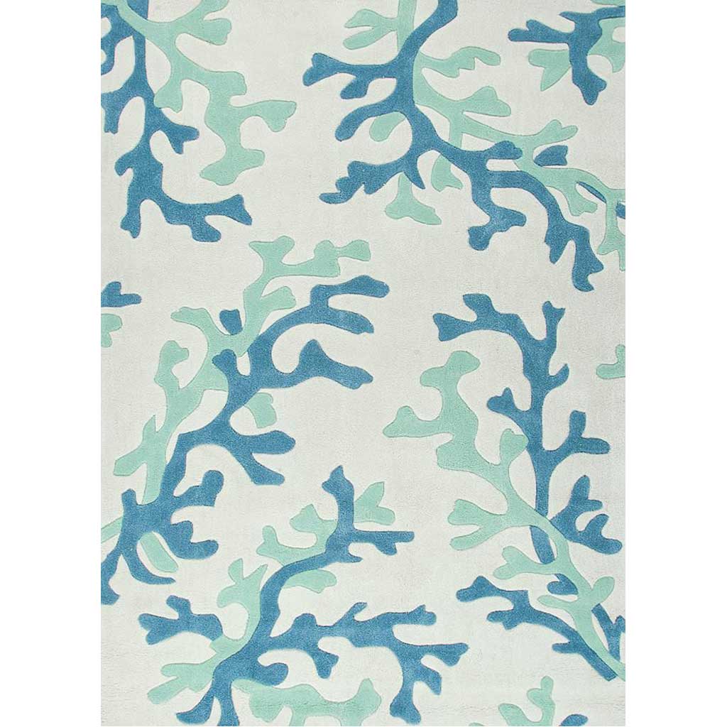Fusion Coral Fixation White/Sea Green Area Rug