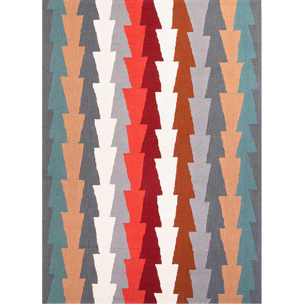 Fusion Stairstep Gray Area Rug