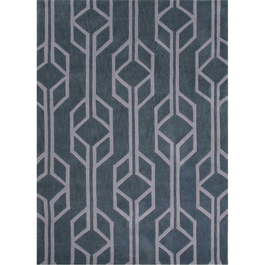 Fusion Brant Provincial Blue/Belgian Block Area Rug