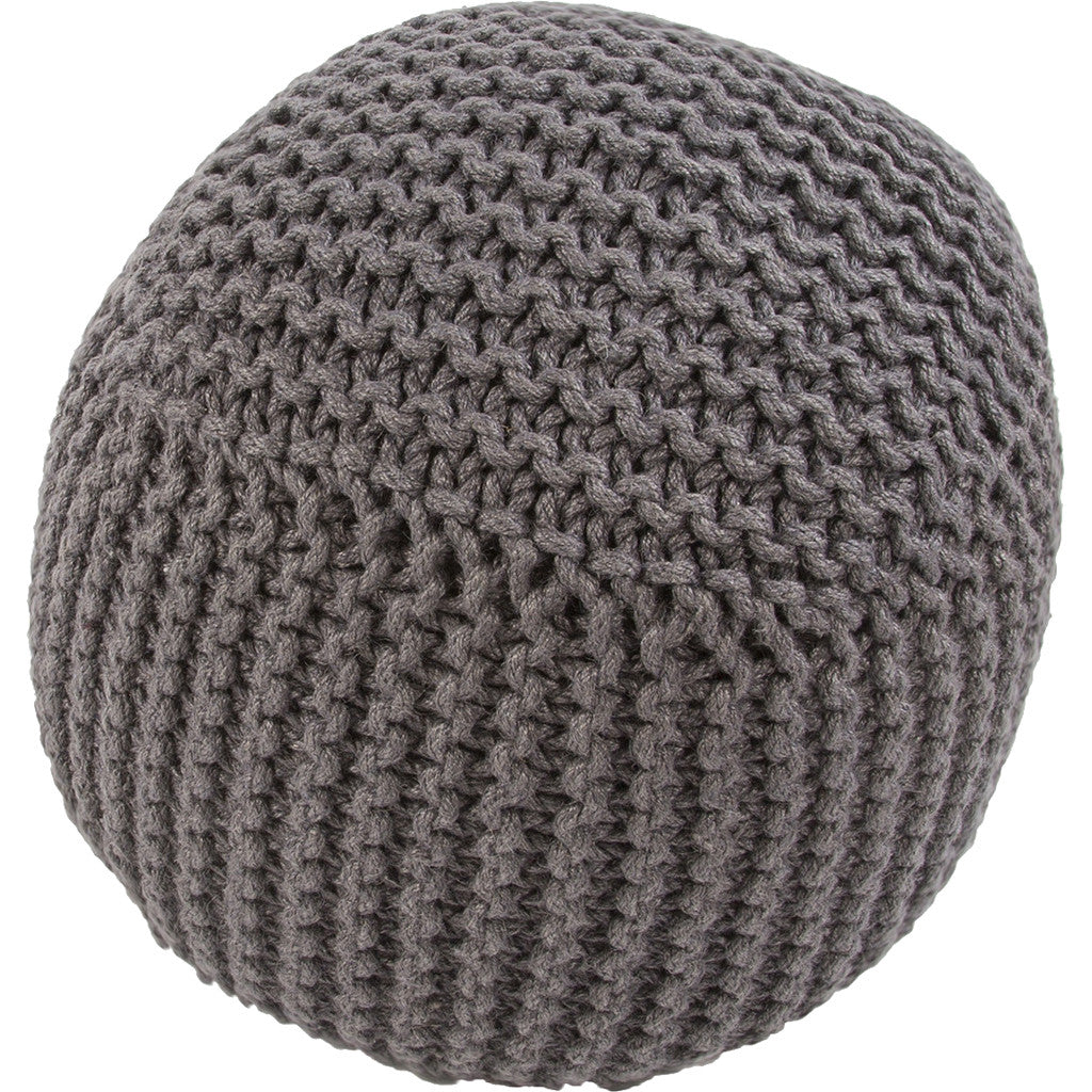 Forda Arcade Charcoal Pouf