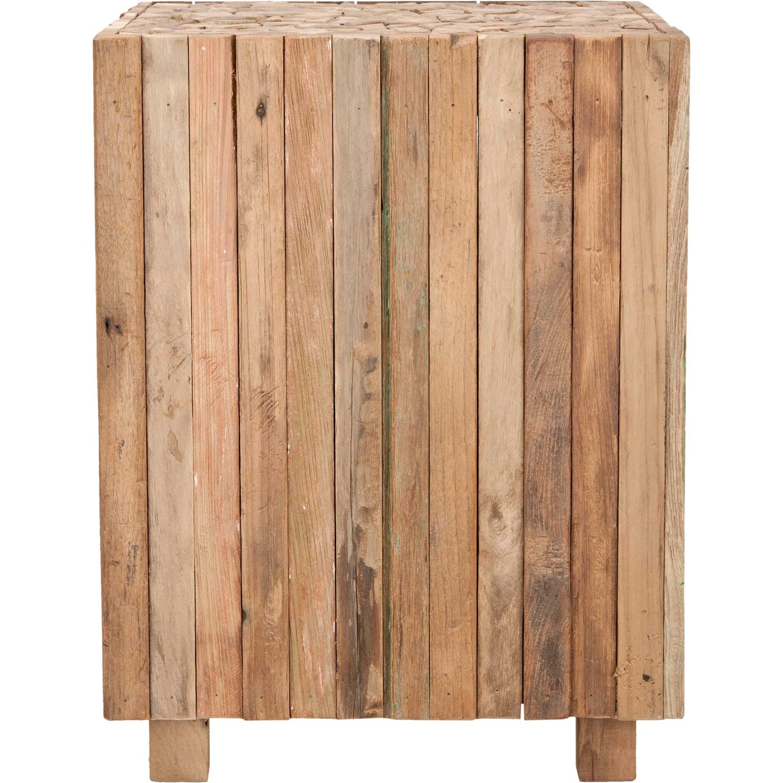 Richard Round Square End Table Medium Oak