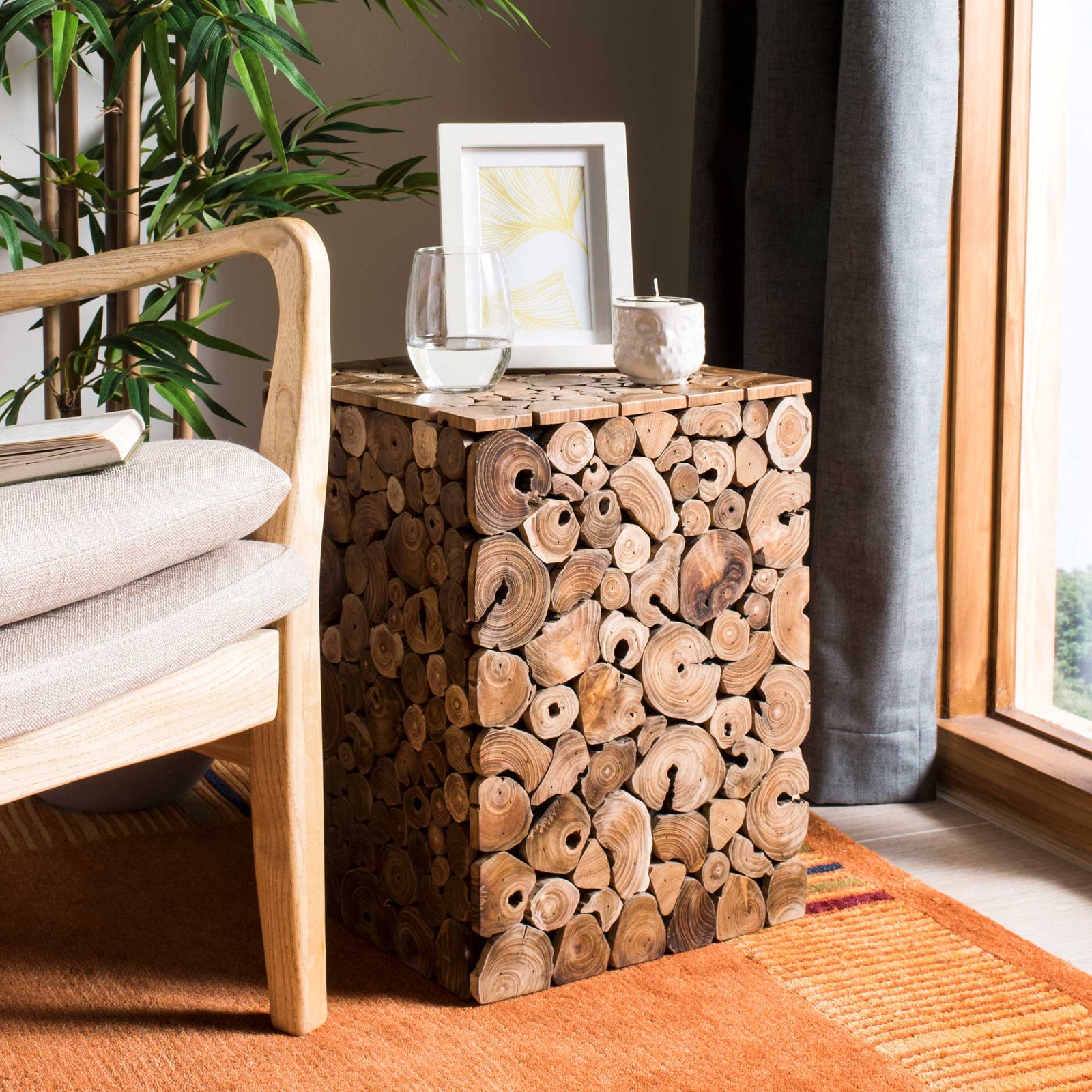 Jeremy Stool Medium Oak/Black