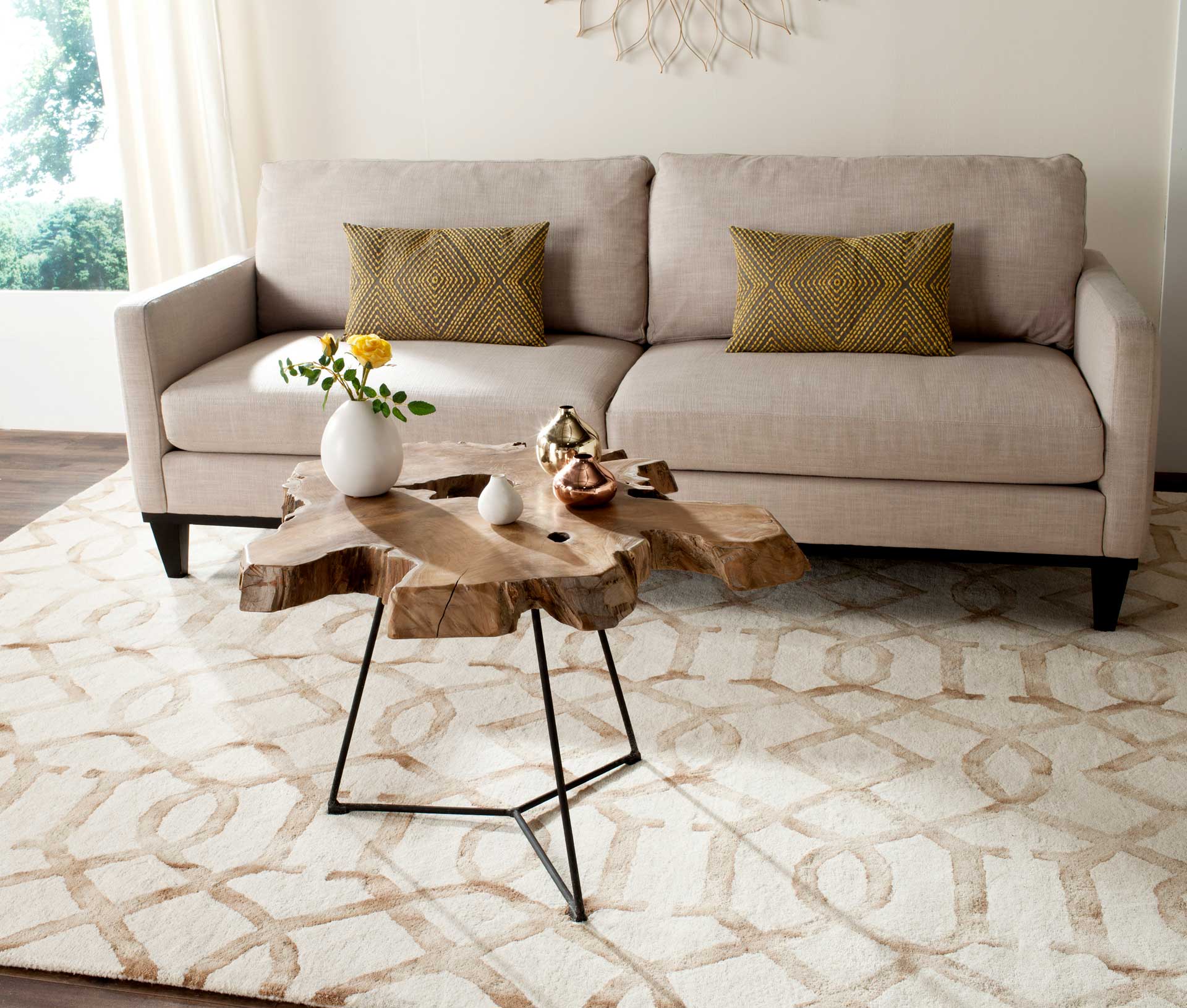Baronet Coffee Table Natural/Black