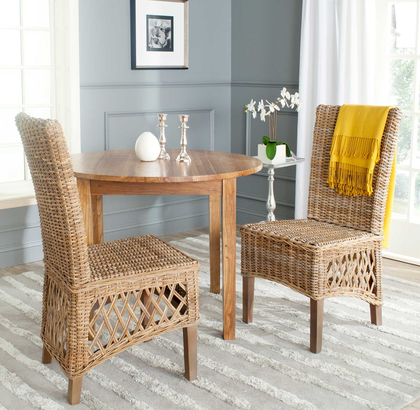 Sublime Rattan Side Chair Natural (Set of 2)