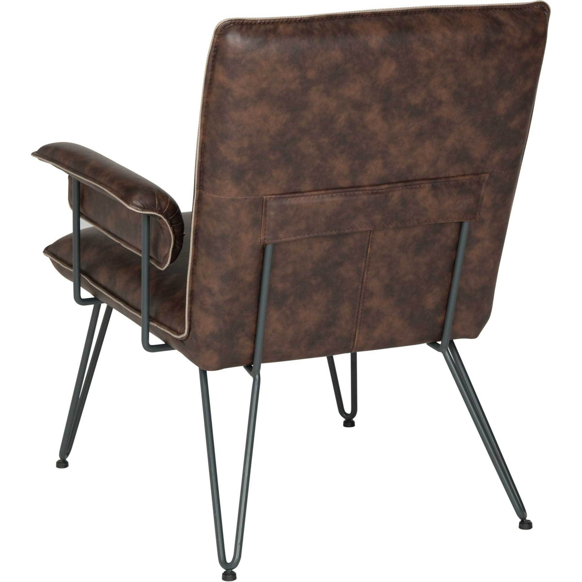 Jonah Leather Arm Chair Antique Brown