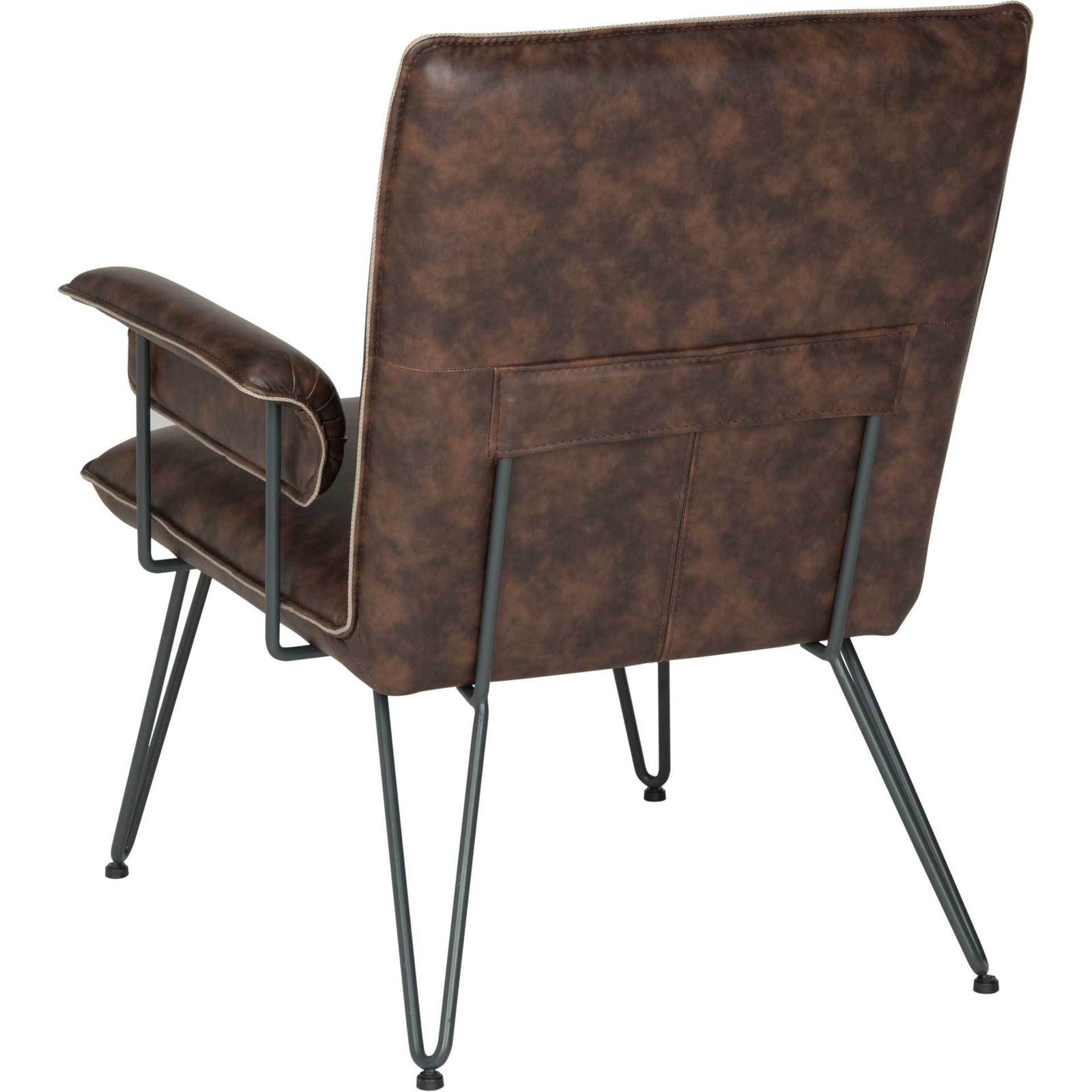 Jonah Leather Arm Chair Antique Brown