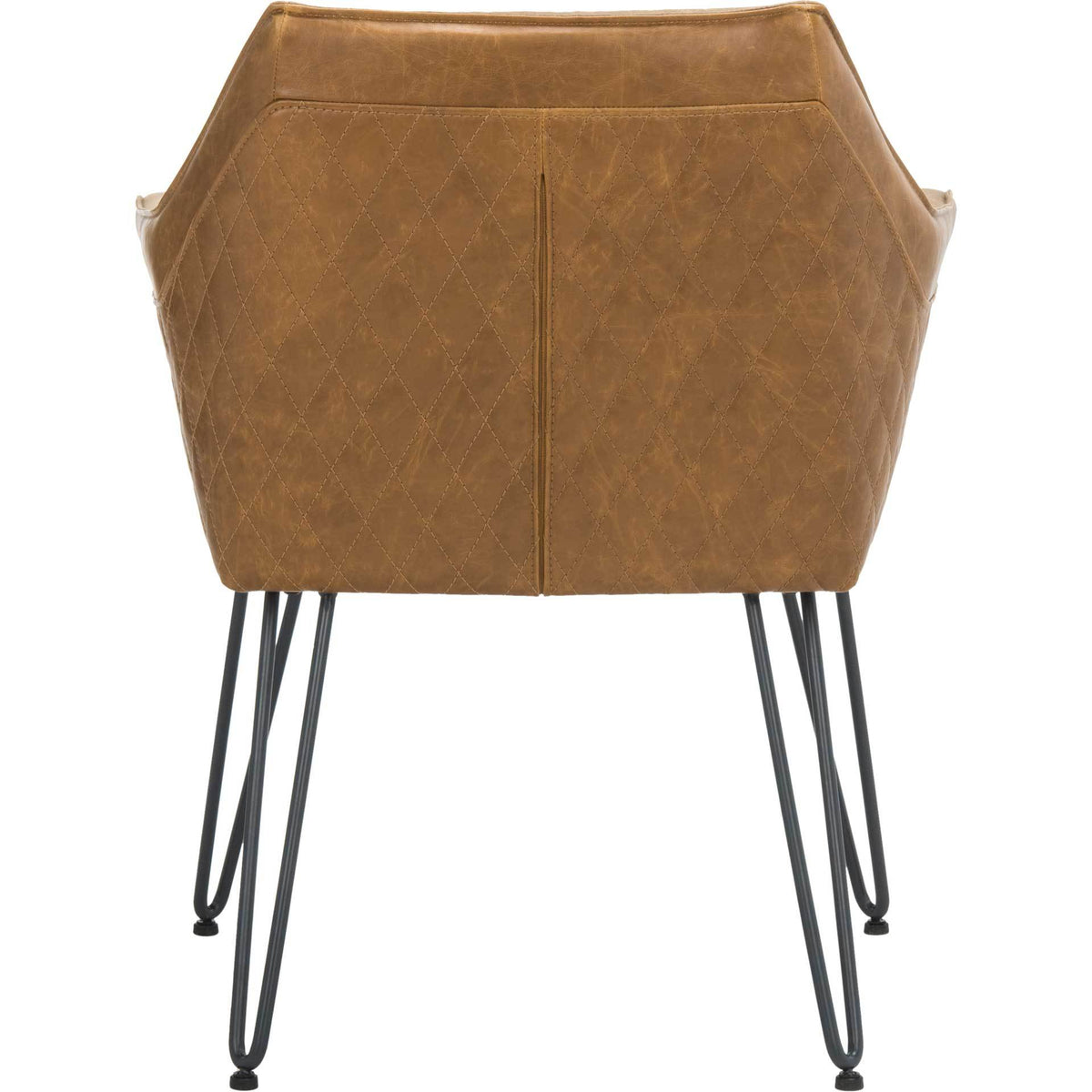 Esabella Leather Dining Chair Light Brown (Set of 2)