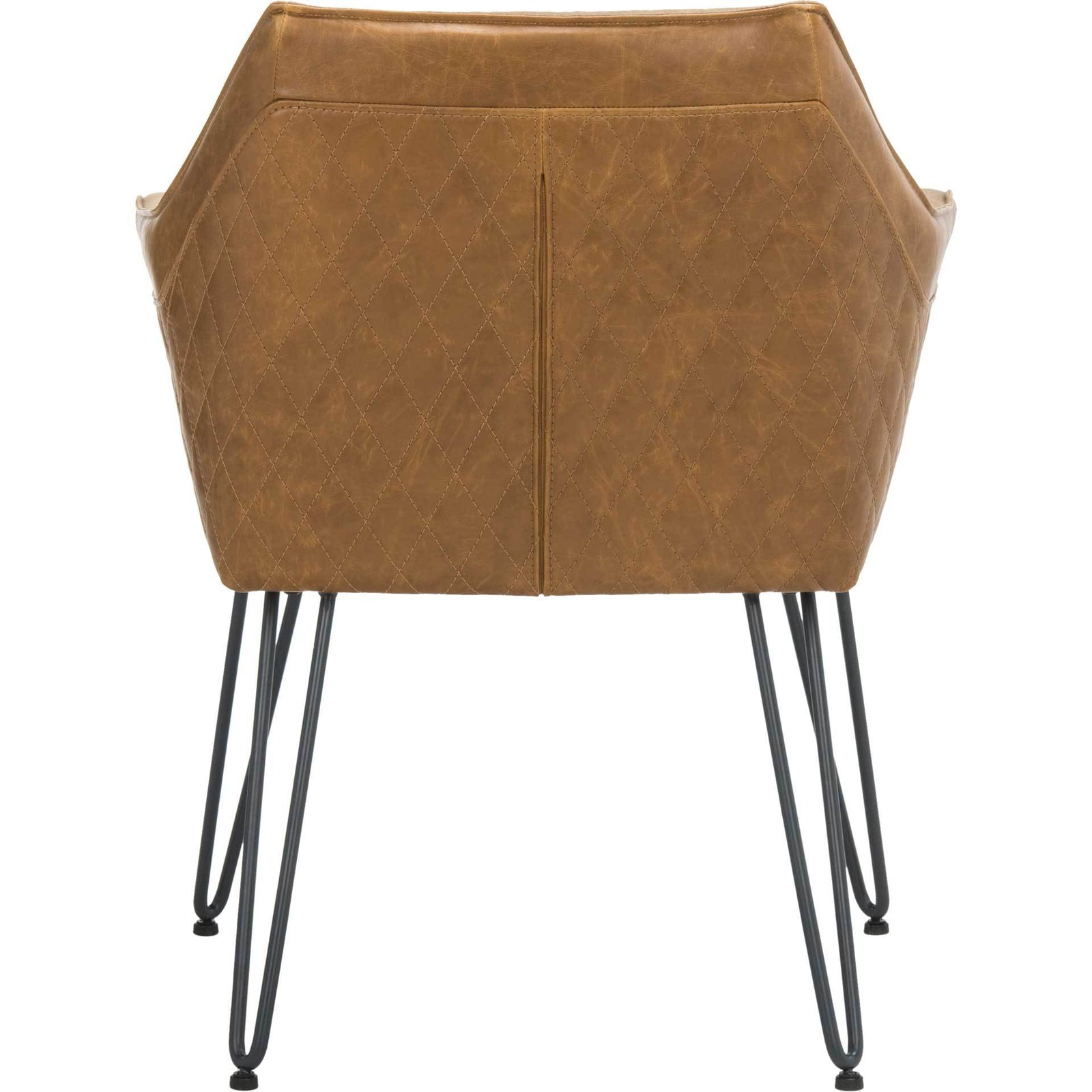 Esabella Leather Dining Chair Light Brown (Set of 2)