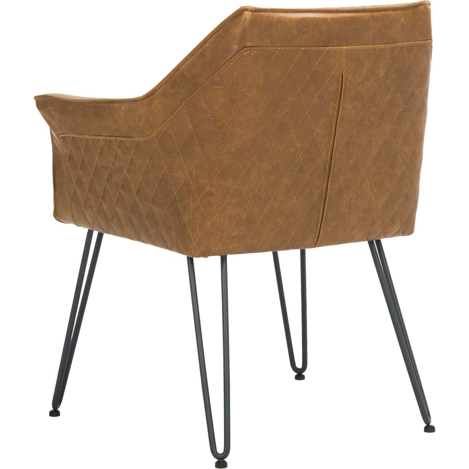 Esabella Leather Dining Chair Light Brown (Set of 2)