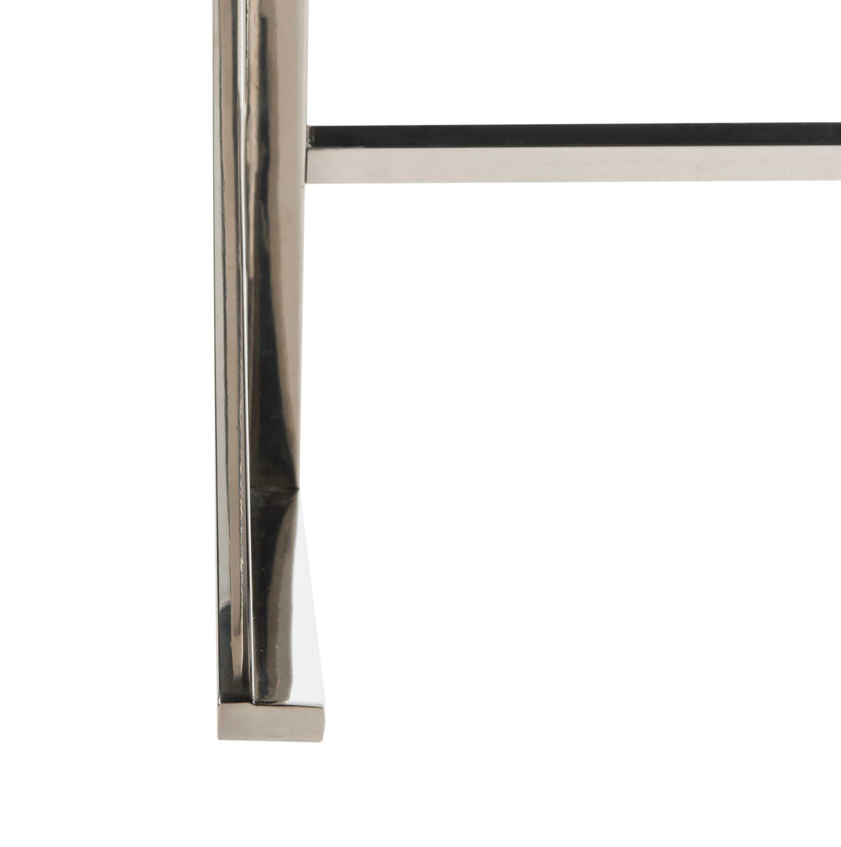 Mingle Ottoman Black/Chrome