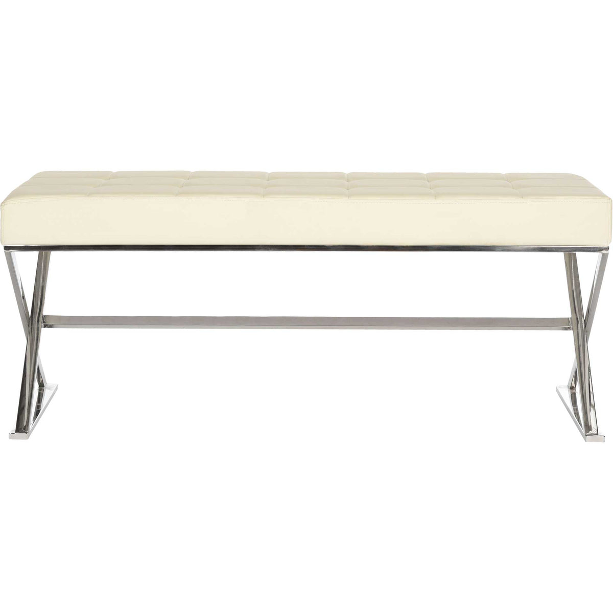 Mingle Bench Creme/Chrome