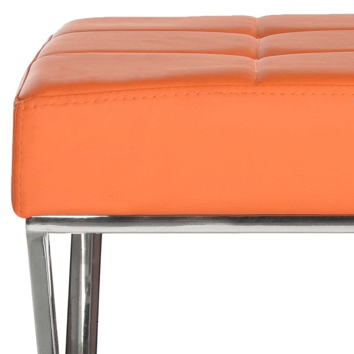 Mingle Bench Orange/Chrome