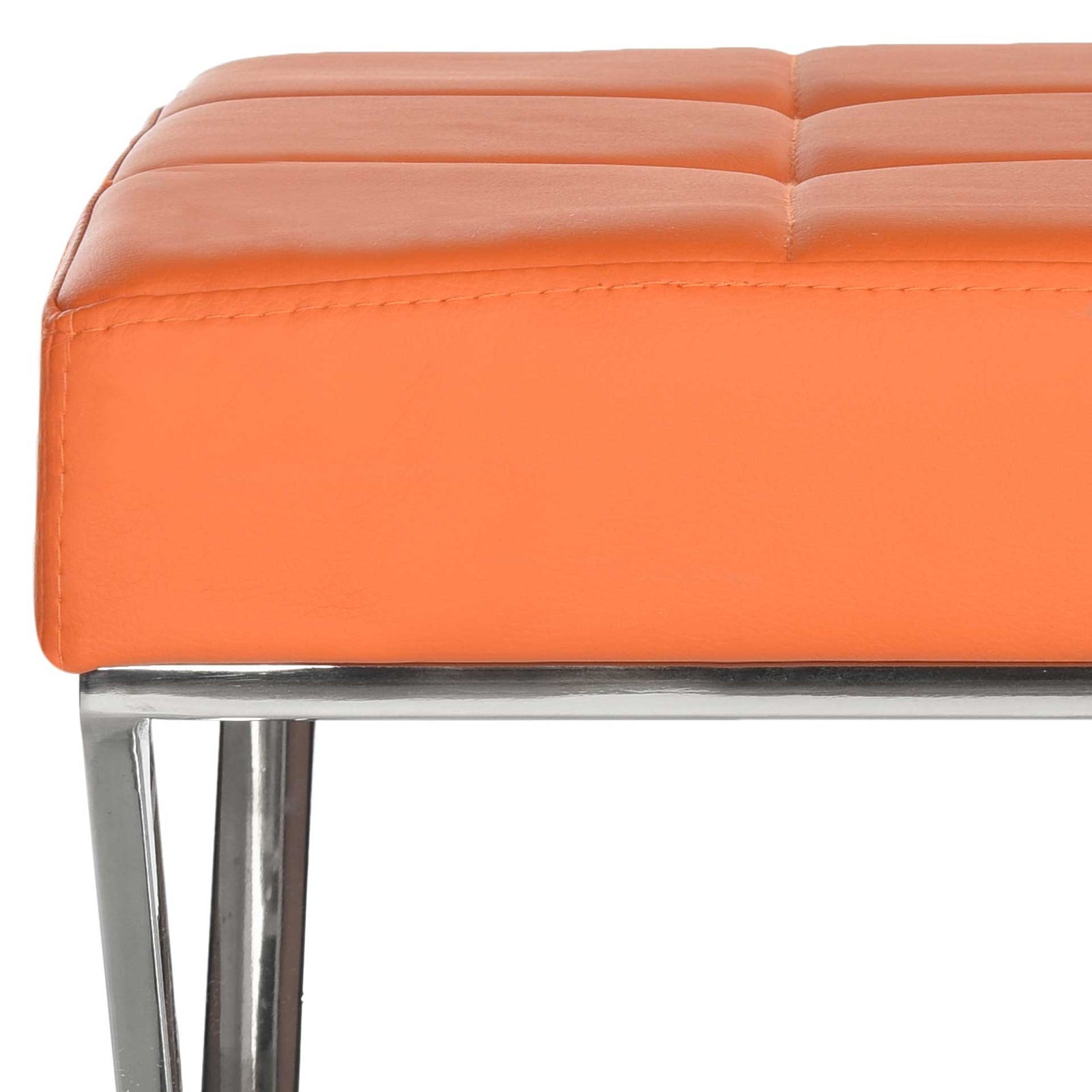 Mingle Bench Orange/Chrome