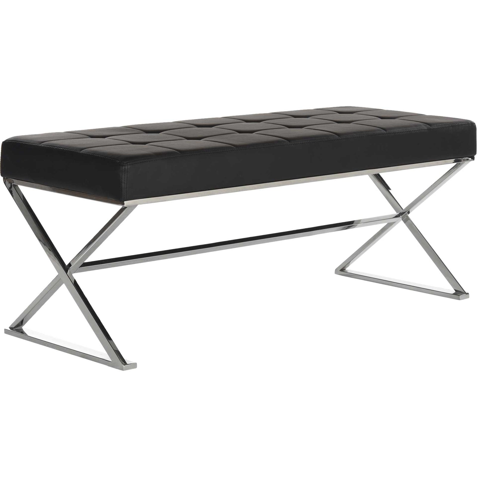 Mingle Bench Black/Chrome