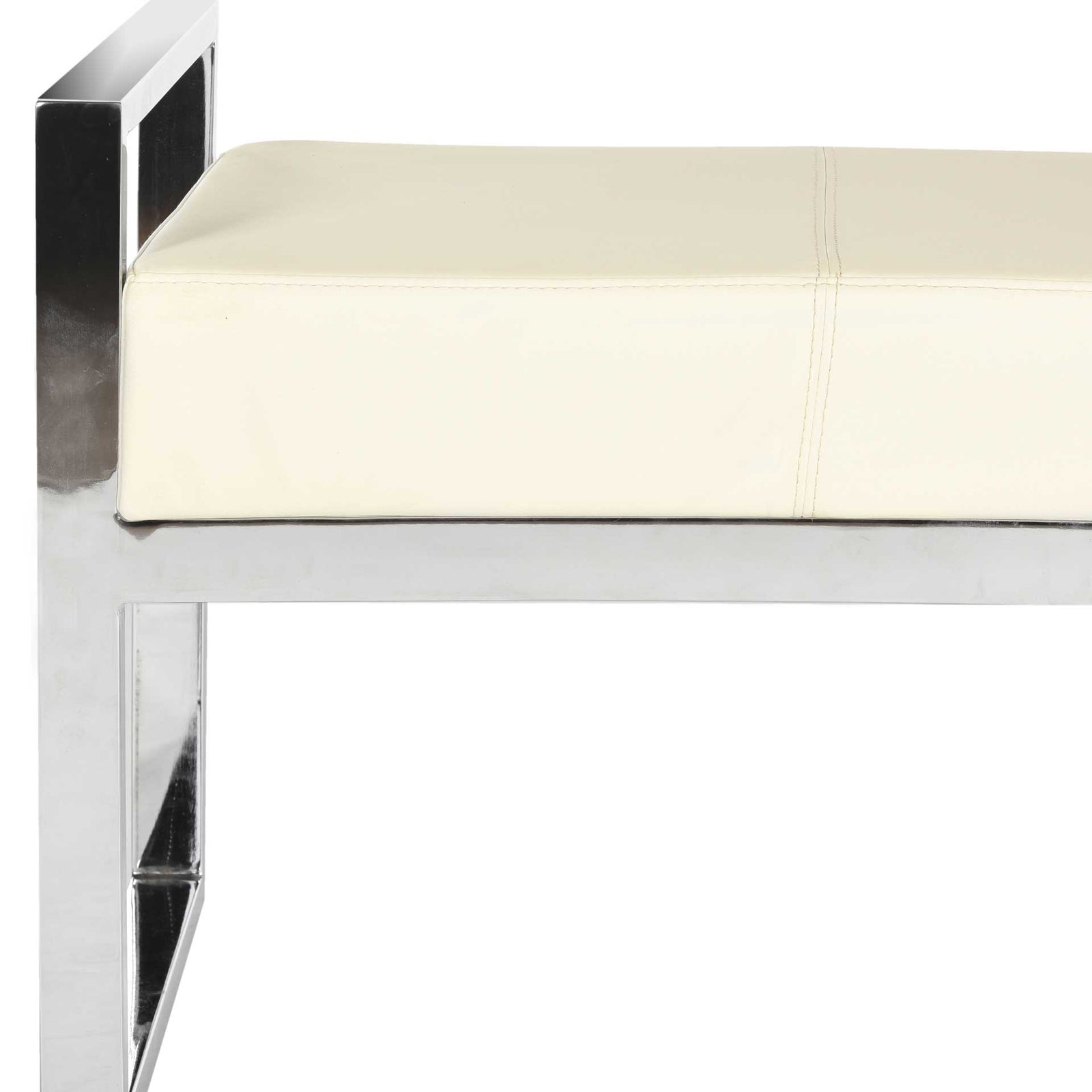 Sloan Bench Creme/Chrome