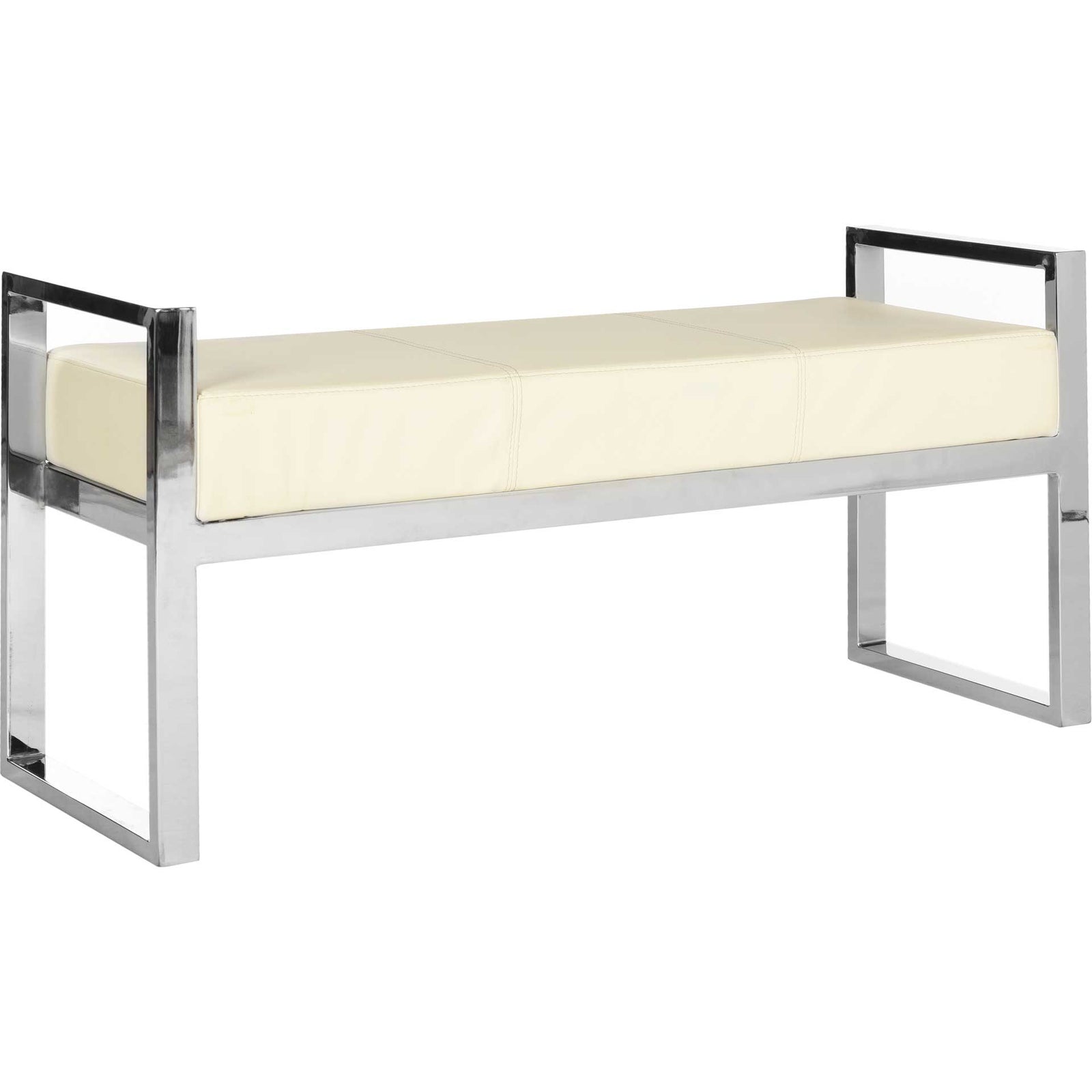 Sloan Bench Creme/Chrome