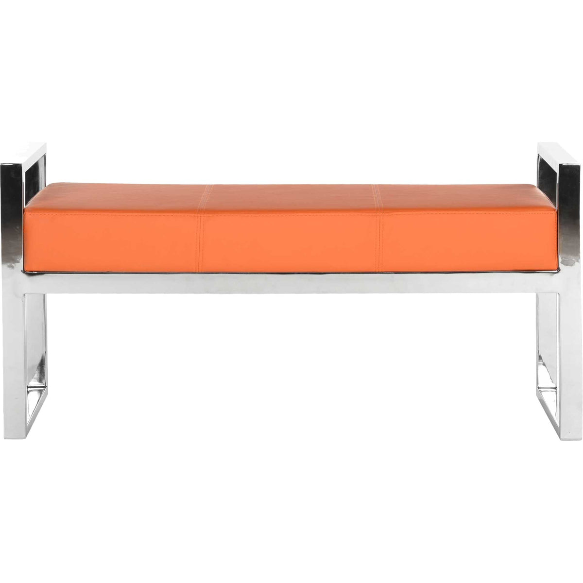 Sloan Bench Orange/Chrome