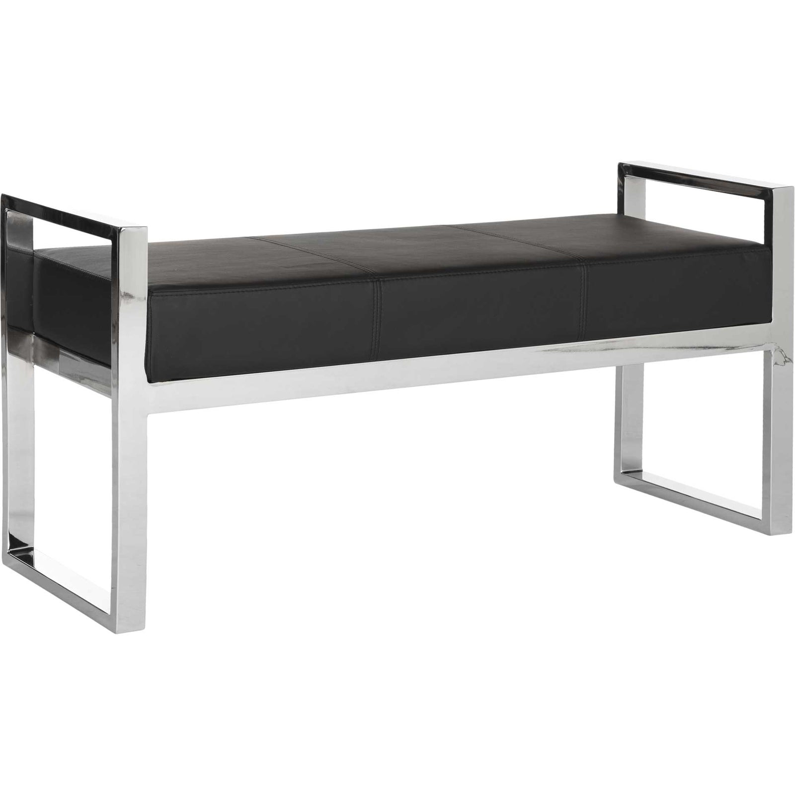 Sloan Bench Black/Chrome