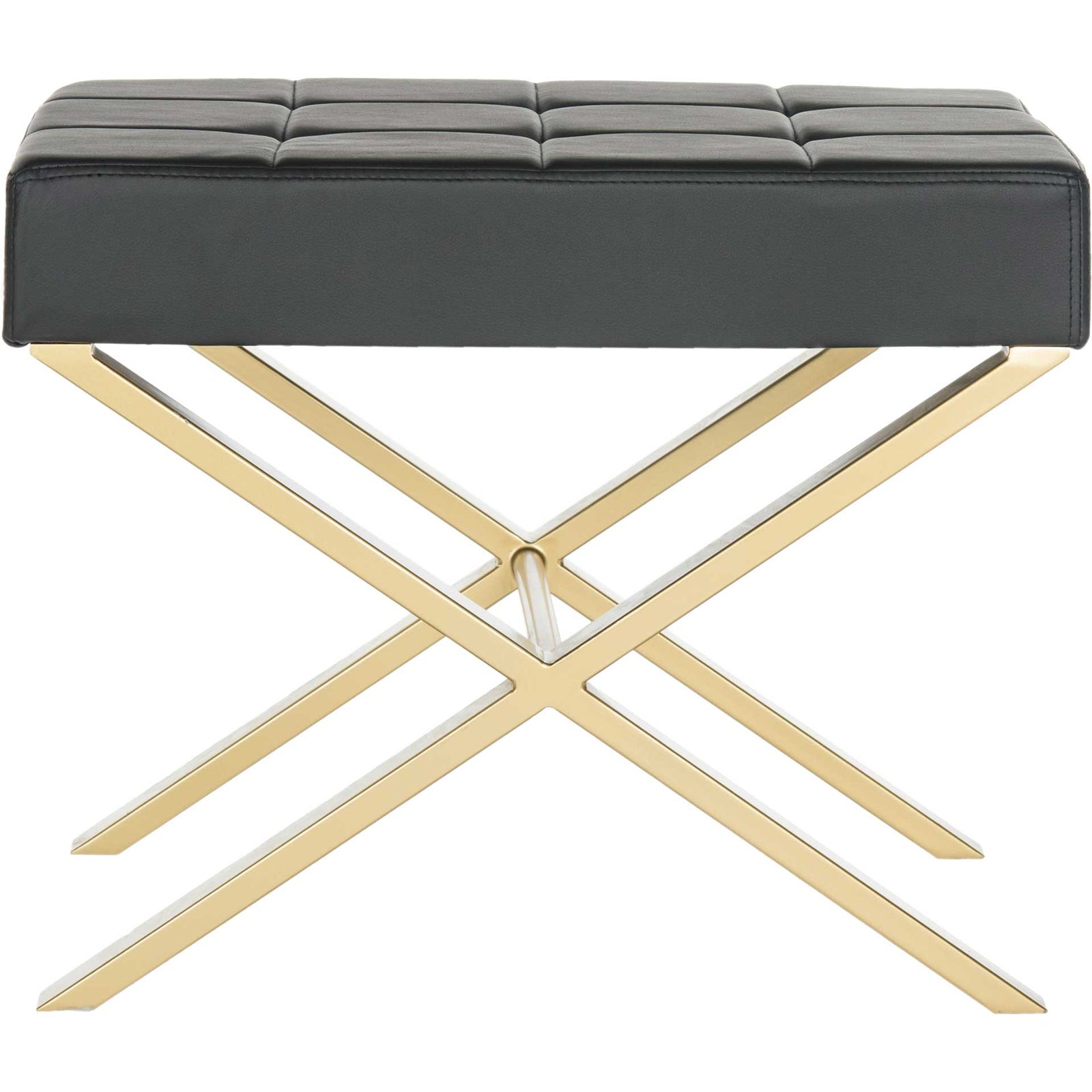 Bach Ottoman Black/Gold