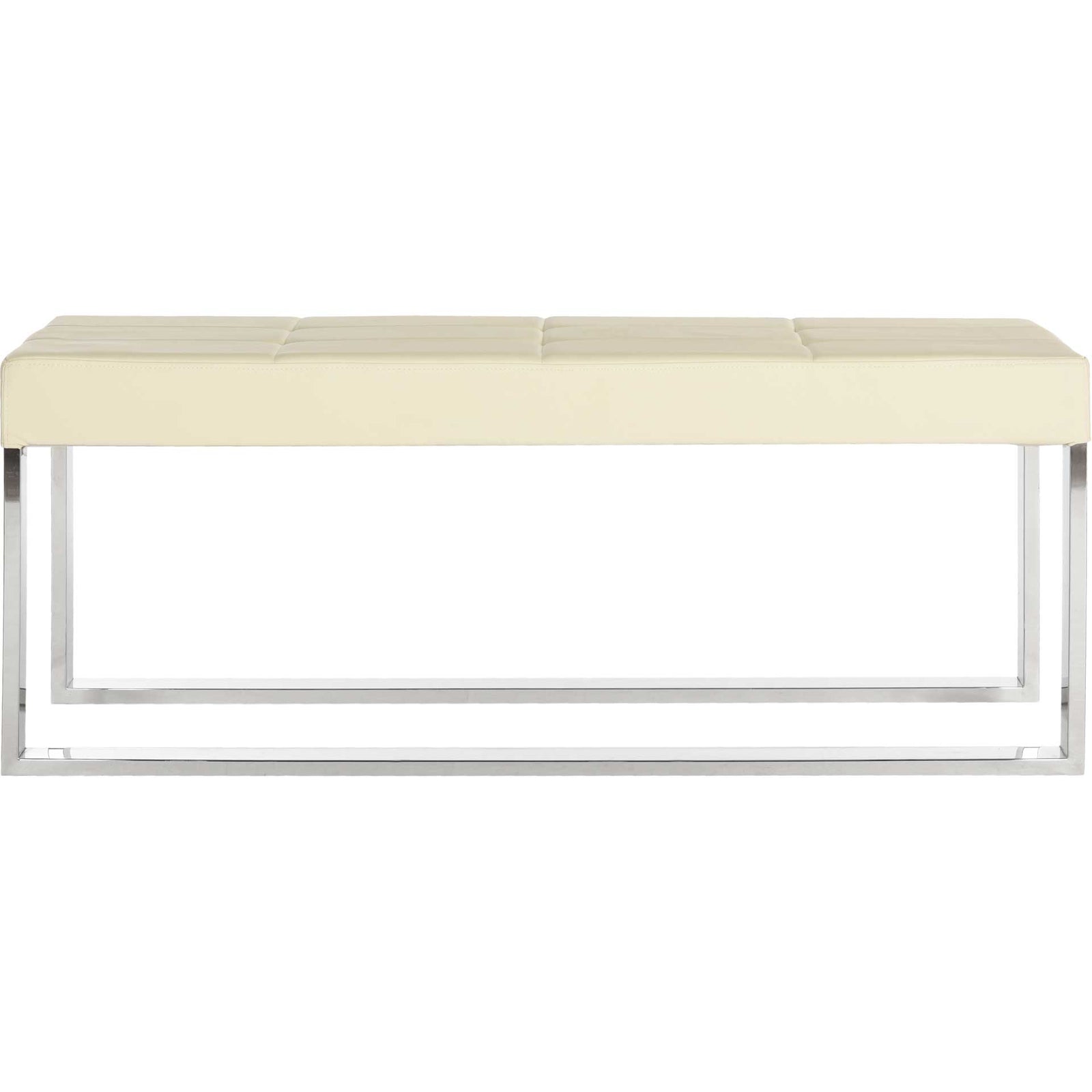 Malmo Bench Creme/Chrome