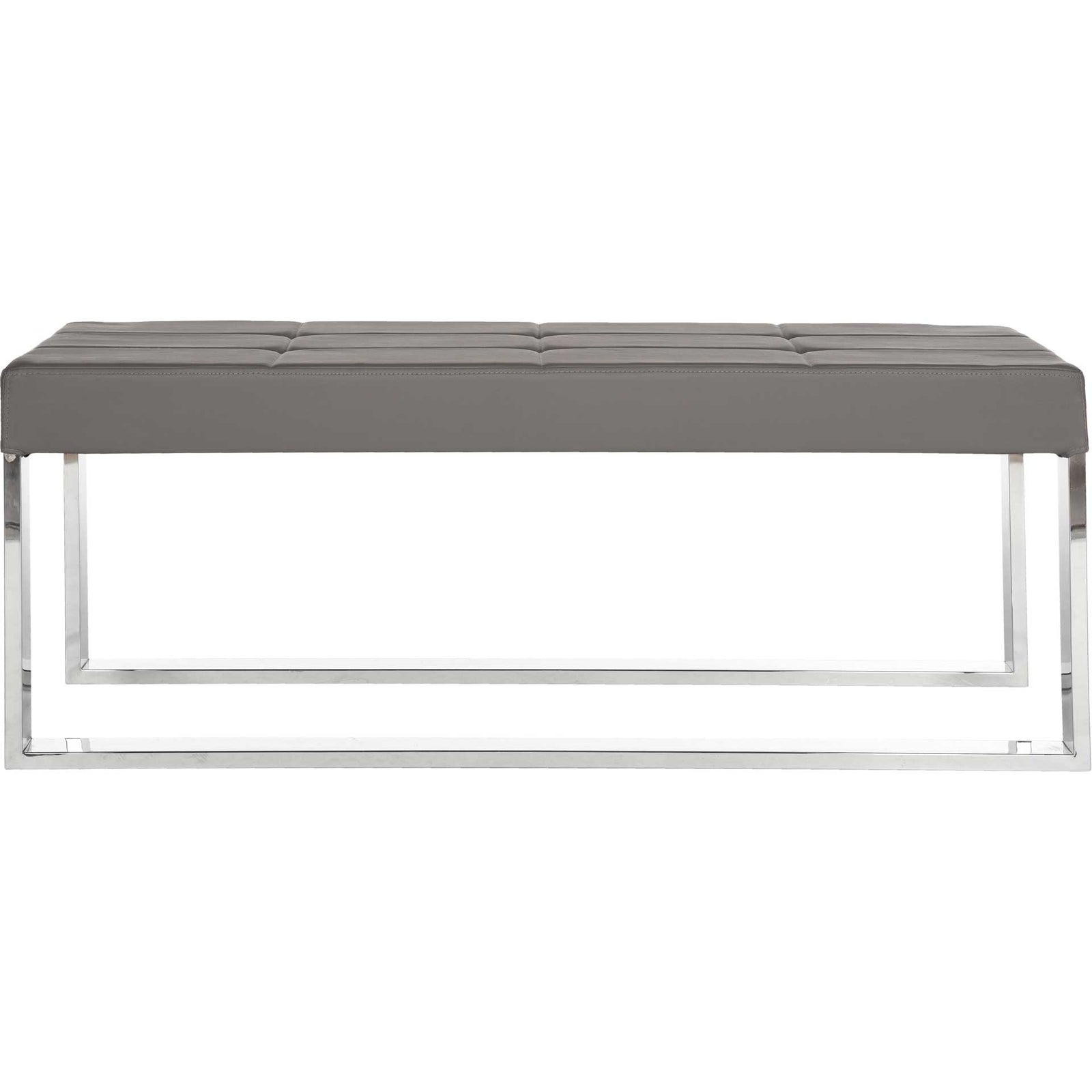 Malmo Bench Gray/Chrome