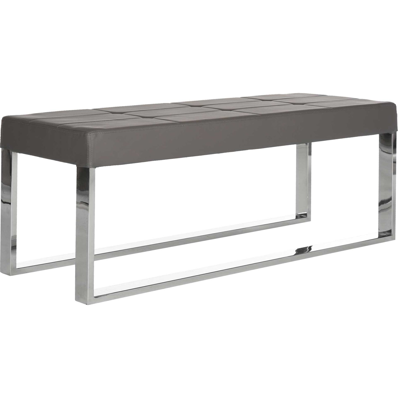 Malmo Bench Gray/Chrome
