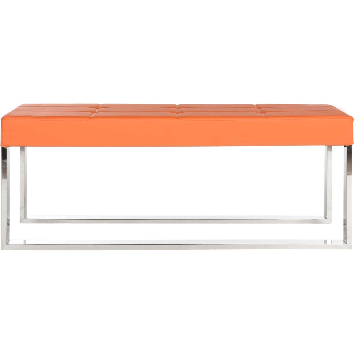 Malmo Bench Orange/Chrome