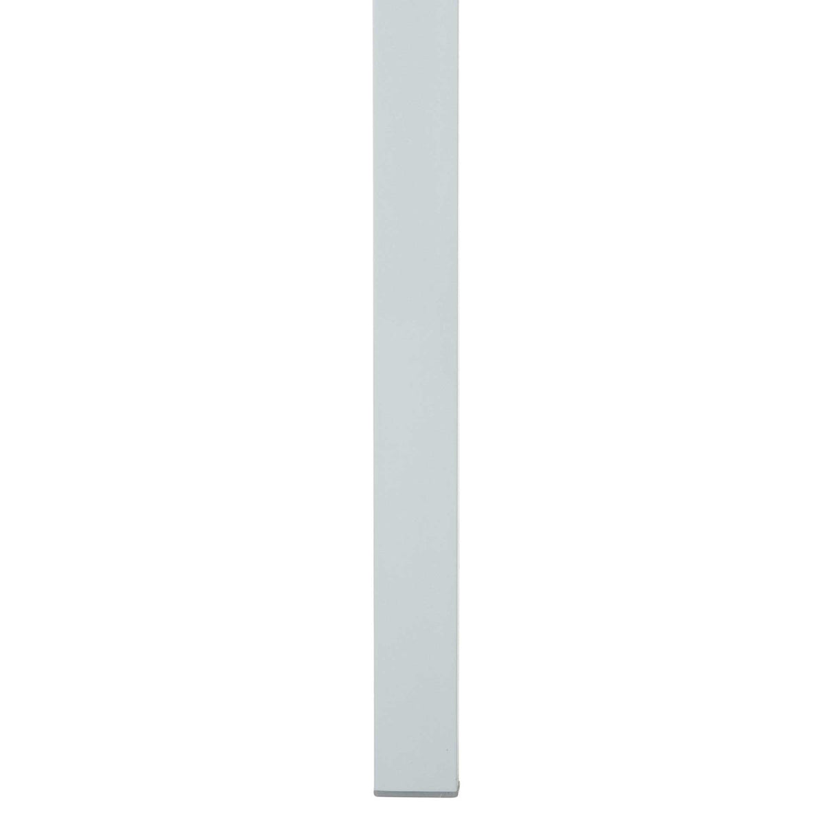 A slender light gray metal leg ends in a simple, flat foot