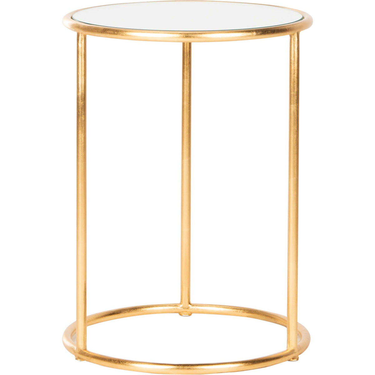 Shaikha Glass Top Accent Table Gold
