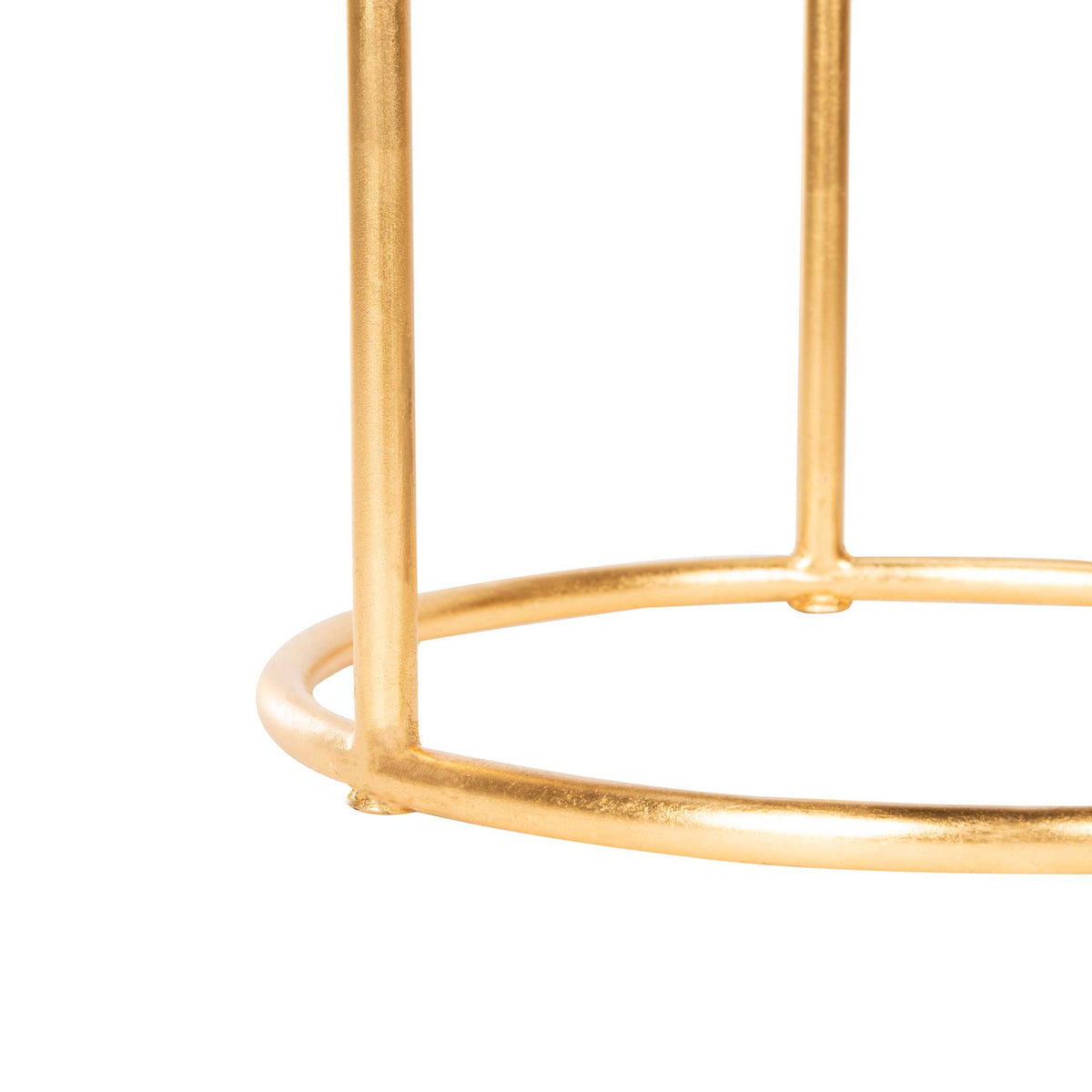 Shaikha Glass Top Accent Table Gold